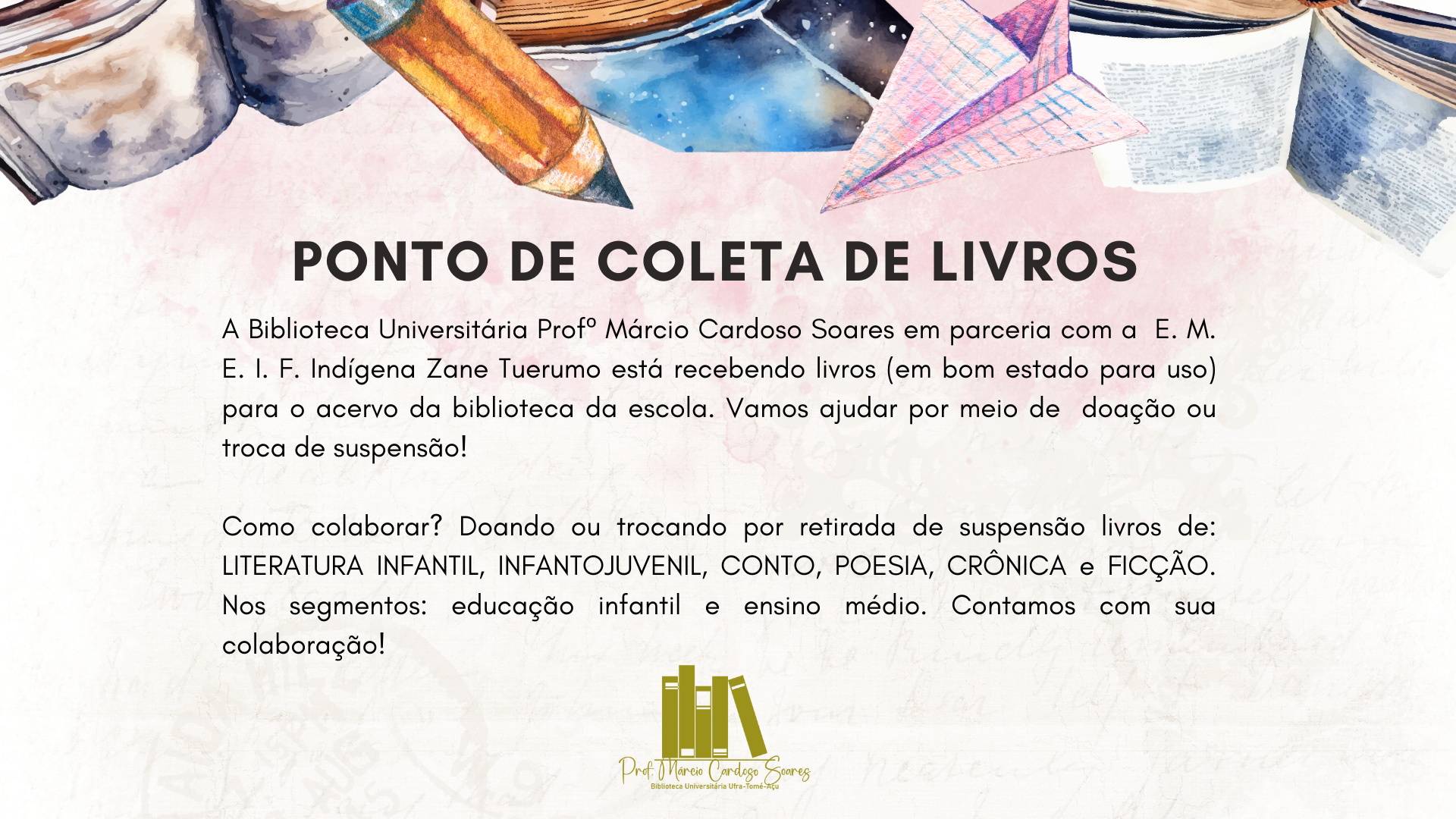 PONTO DE COLETA DE LIVROS